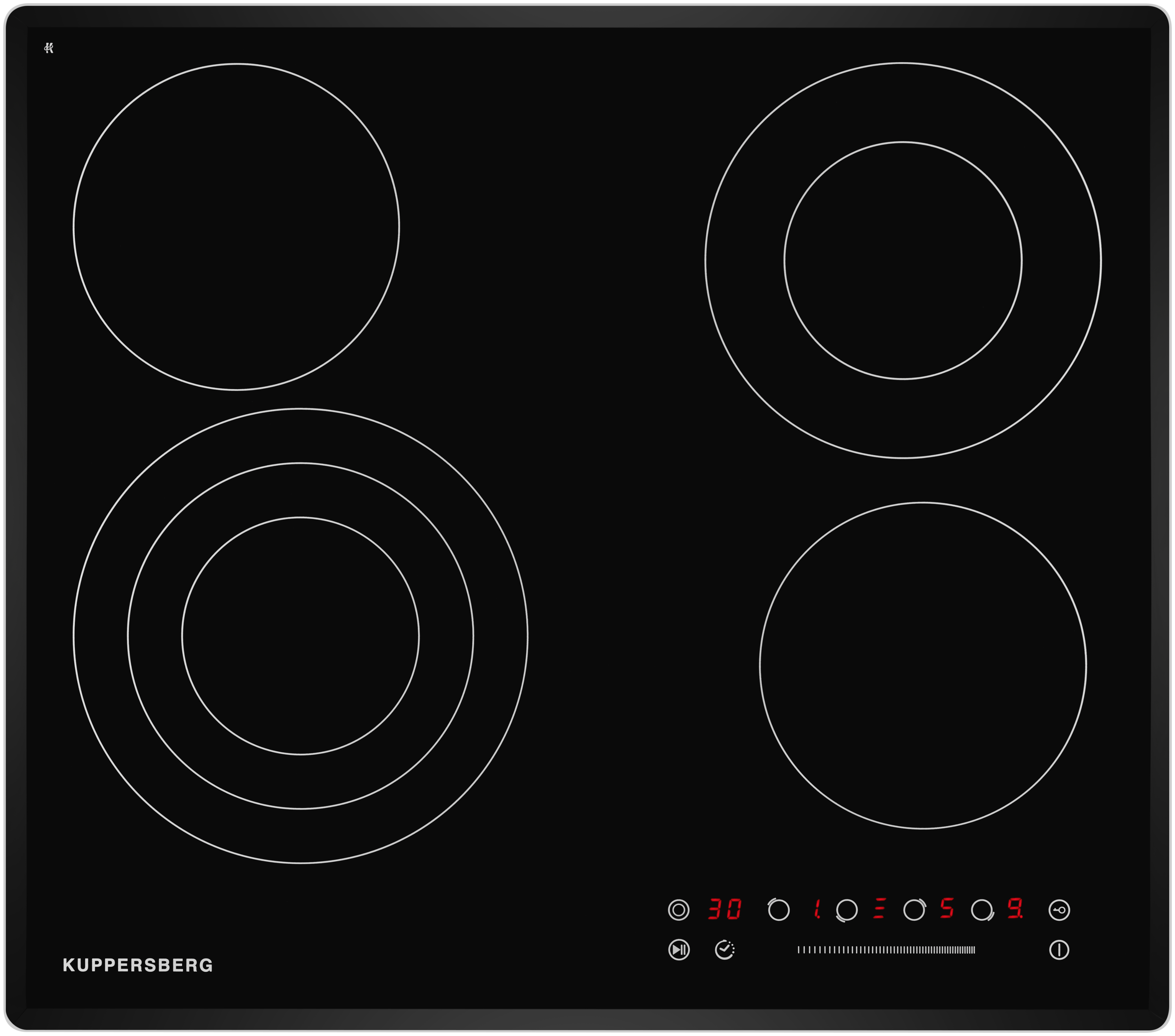 

Электрическая варочная панель Kuppersberg ECS 632 F, 4 конфорки, черный (ECS 632 F), Черная, ECS 632 F