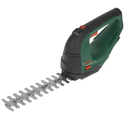 

Ножницы-кусторез BOSCH AdvancedShare 18V-10, аккумуляторный, Li-Ion, 2 А·ч, 18 В, длина лезвия 20 см, 1.45 кг (0600857000) АКБ и ЗУ, AdvancedShare 18V-10