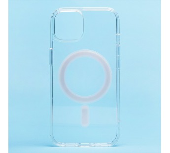 

Чехол-накладка MagSafe Silicone Case для смартфона Apple iPhone 14 Plus, силикон, прозрачный ( 212337)
