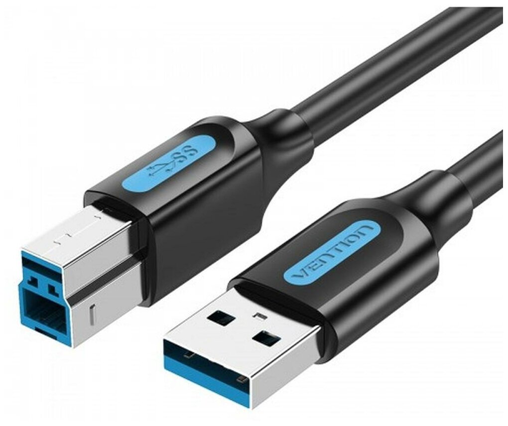 

Кабель USB(Am)-USB(Bm), 1 м, черный, Vention (COOBF)