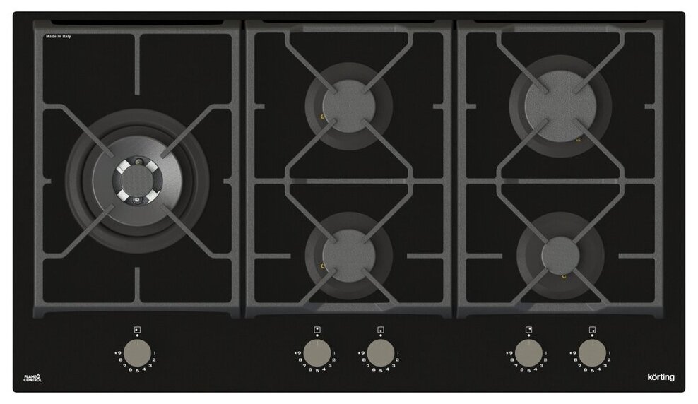 

Газовая варочная панель Korting HGG 9987 CTN FLC 5 конфорок, черный (HGG 9987 CTN FLC), Черная, HGG 9987 CTN FLC