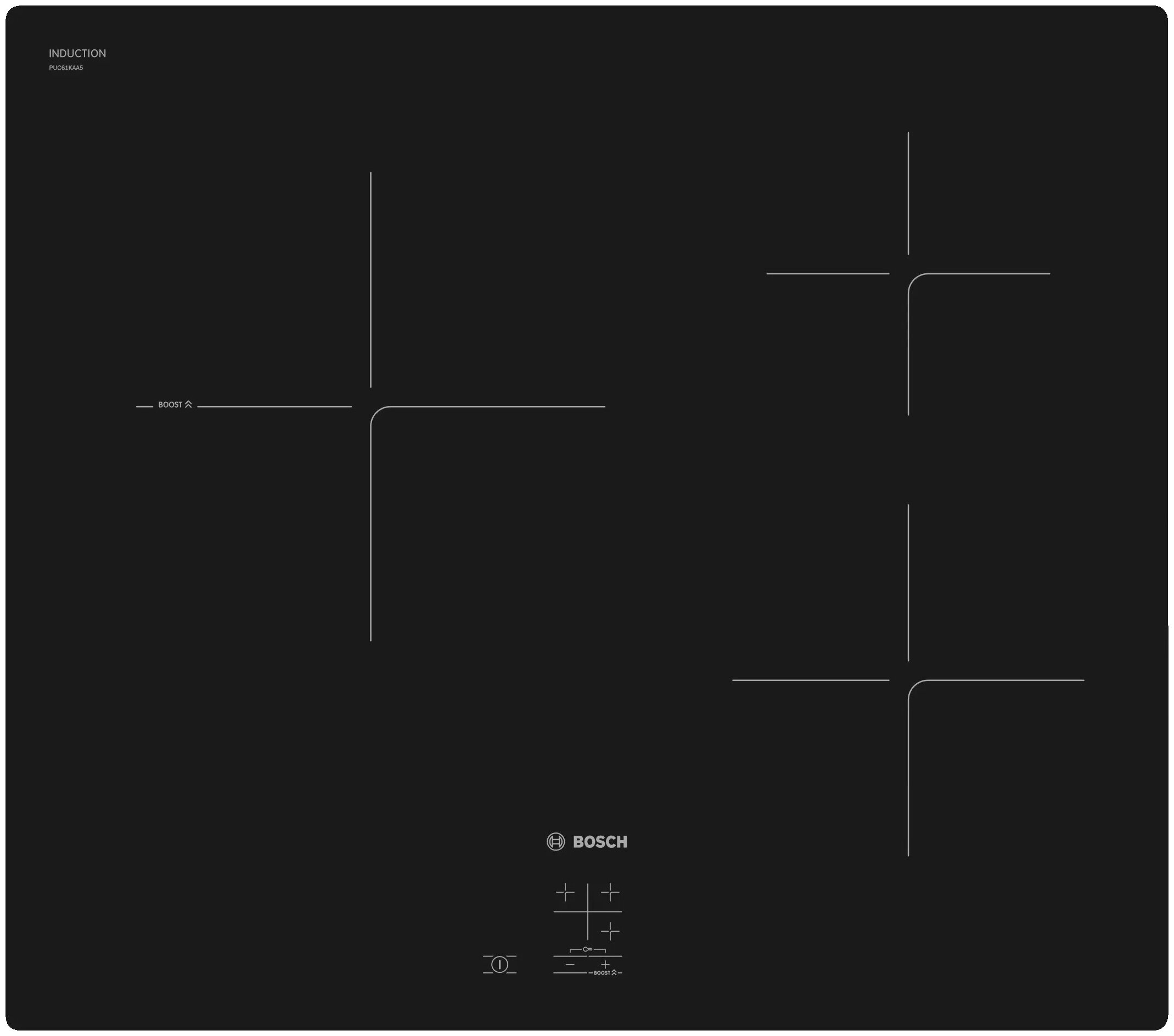 

Индукционная варочная панель Bosch Serie 2 PUC61KAA5E, 3 конфорки, черный (PUC61KAA5E), Черная, PUC61KAA5E