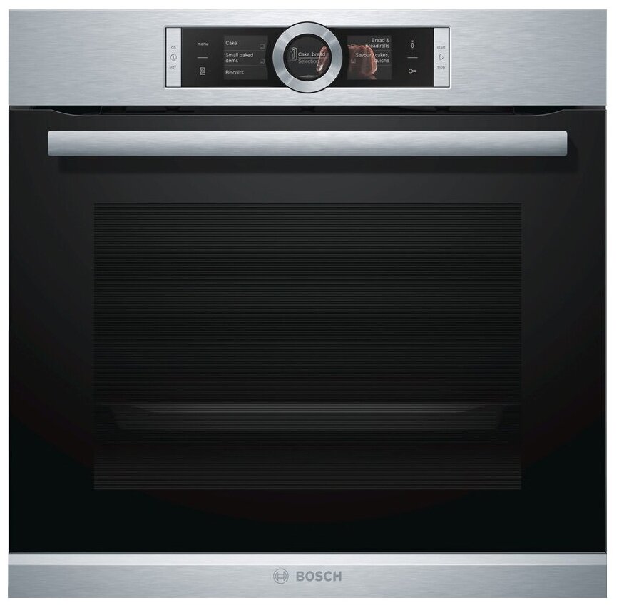 

Духовой шкаф электрический Bosch Serie 8 HBG636ES1, серебристый (HBG636ES1), HBG636ES1