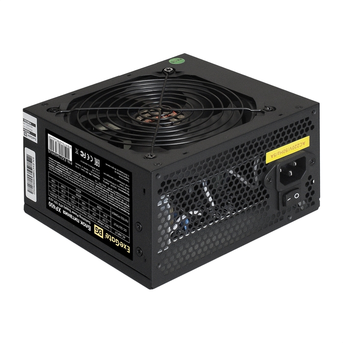 

Блок питания 400 Вт ATX Exegate XP400, 120 мм (EX219459RUS-PC), XP400