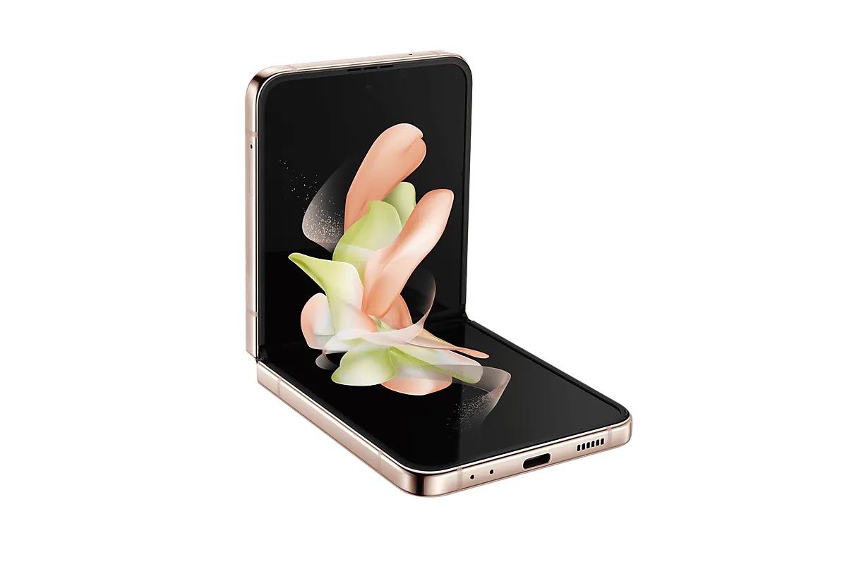 

Смартфон Samsung Galaxy Z Flip 4, 6.7" 1080x2640 Dynamic AMOLED 2X, Qualcomm Snapdragon 8 Gen1, 8Gb RAM, 256Gb, 3G/4G/5G, NFC, Wi-Fi, BT, 2xCam, 2-Sim (nano SIM+eSIM), 3700 мА⋅ч, USB Type-C, Android 12, золотистый (SM-F721BZDEMEA), Galaxy Z Flip 4