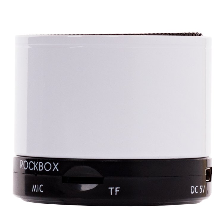 

Акустика портативная RockBox Round, 3Вт, FM, microSD, Bluetooth, белый ( 47254), Round