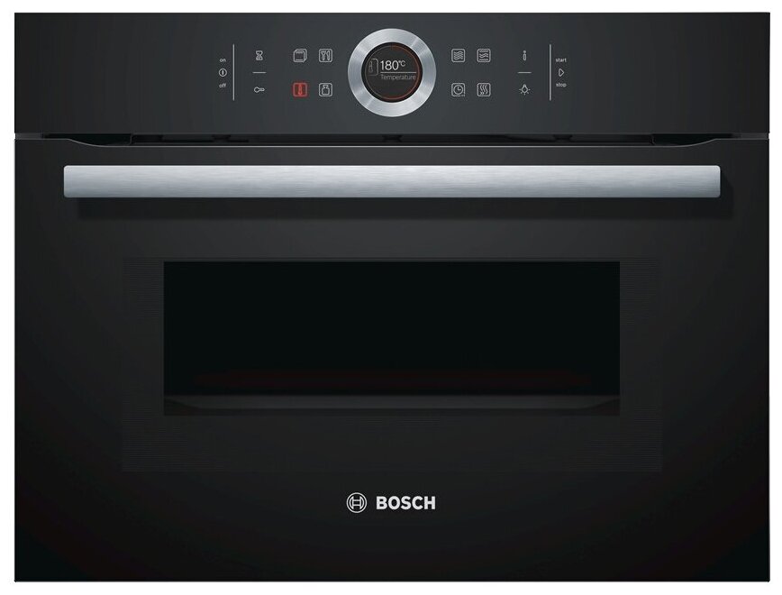 

Духовой шкаф электрический Bosch Serie 8 CMG633BB1, черный (CMG633BB1), CMG633BB1