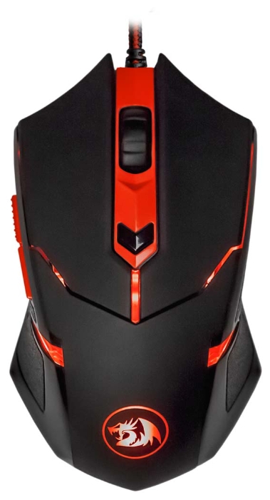 

Мышь проводная Defender Redragon Centrophorus, 2000dpi, оптическая светодиодная, USB, черный/красный (70235), Centrophorus Black-Red USB