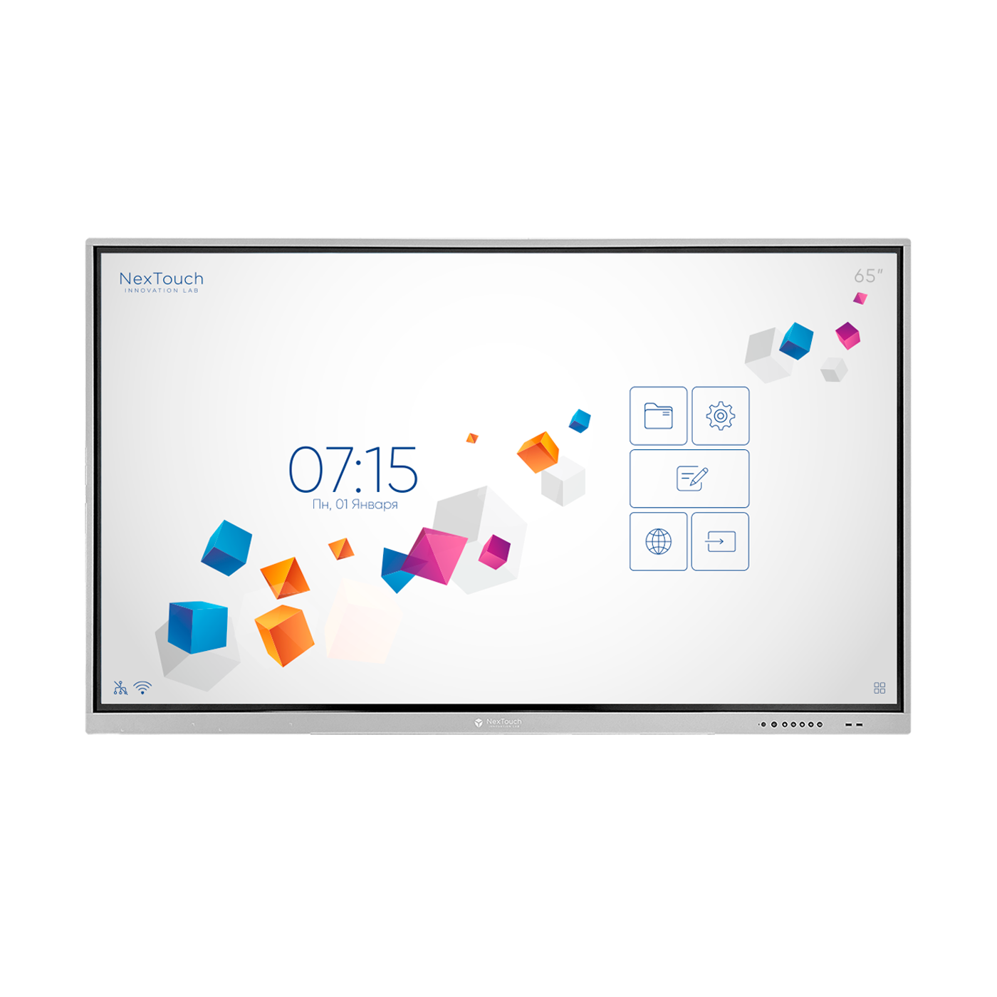 

Интерактивная панель NexTouch NextPanel 65, 65", 3840x2160, черный/серебристый (IFPCV1INT65), NextPanel 65