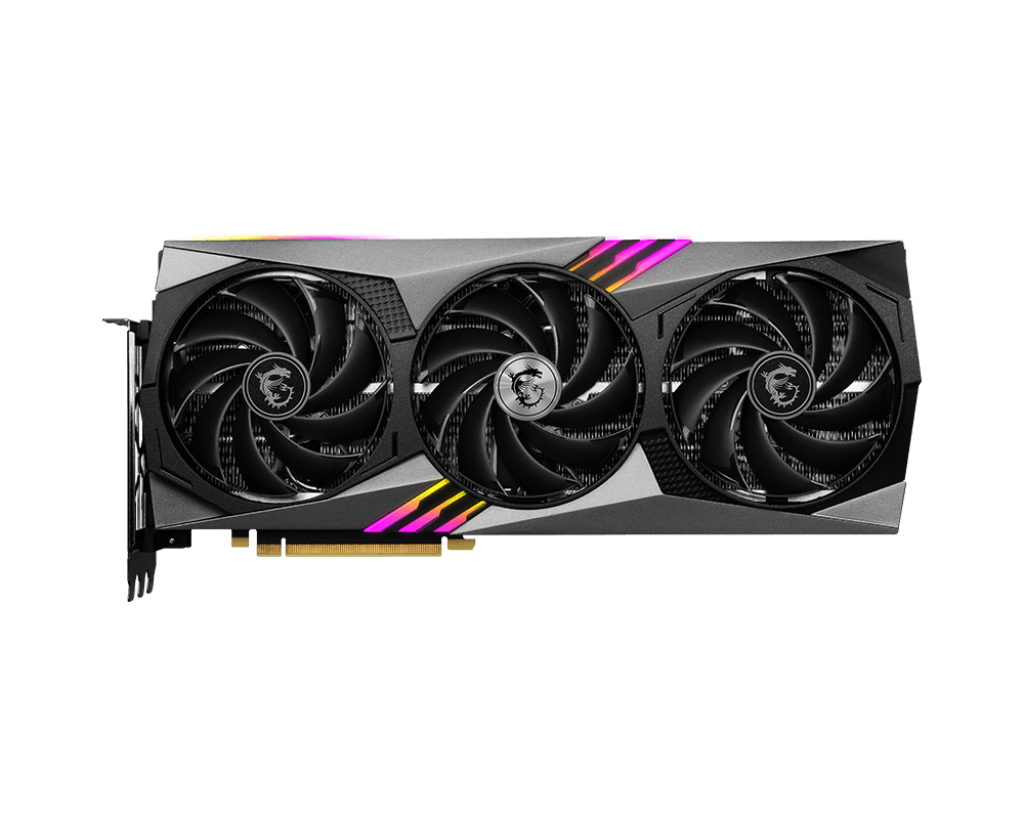 

Видеокарта MSI NVIDIA GeForce RTX 4070Ti GAMING TRIO, 12Gb DDR6X, 192 бит, PCI-E, HDMI, 3DP, Retail (RTX 4070 Ti GAMING TRIO 12G), GAMING TRIO