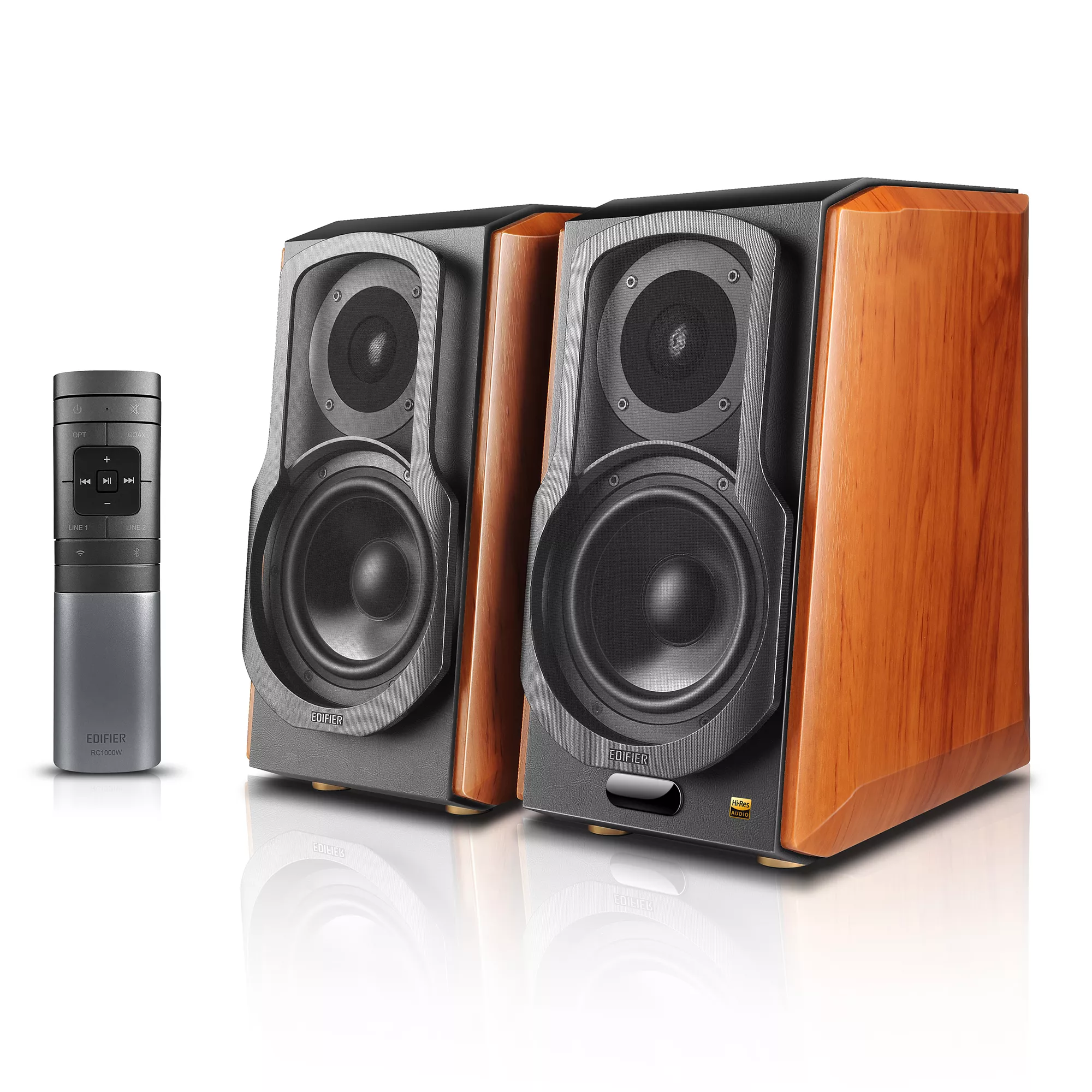 

Акустика 2.0 Edifier S1000W, 120 Вт, WiFi, Bluetooth, коричневый, S1000W