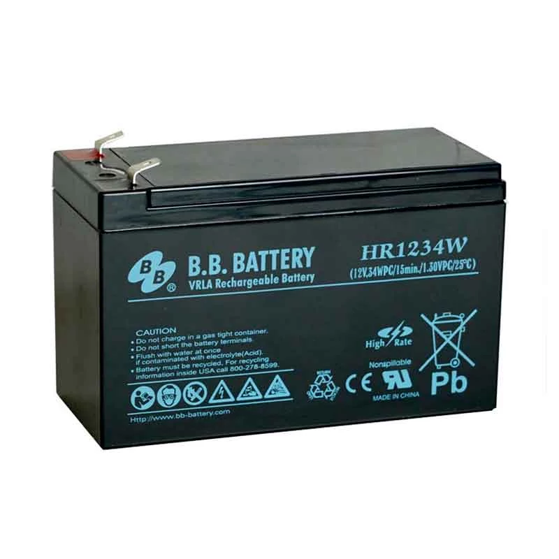 

Аккумуляторная батарея для ИБП B.B.Battery HR 1234W, 12V, 8Ah, Черный, 1234W