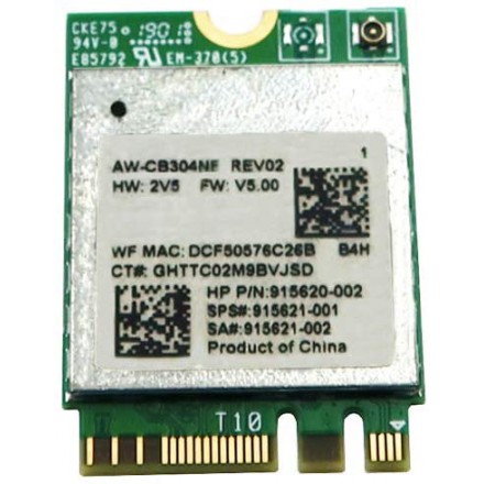 

Адаптер Bluetooth+Wi-Fi KS-is KS-578, 802.11a/b/g/n/ac, 2.4 / 5 ГГц, до 433 Мбит/с, M.2, KS-578