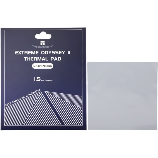 

Термопрокладка Thermalright EXTREME ODYSSEY II, 14.8 Вт/м·К, коробка, 120x120x1.5мм, серый (ODYSSEY-II-120X120-1.5), EXTREME ODYSSEY II