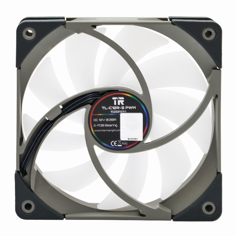 

Вентилятор Thermalright TL-C12R-S, 120 мм, 1500rpm, 25.6 дБ, 4-pin PWM + 3-pin 5V ARGB, 1шт, серый, ARGB подсветка (TL-C12R-S ARGB（Reverse）), TL-C12R-S
