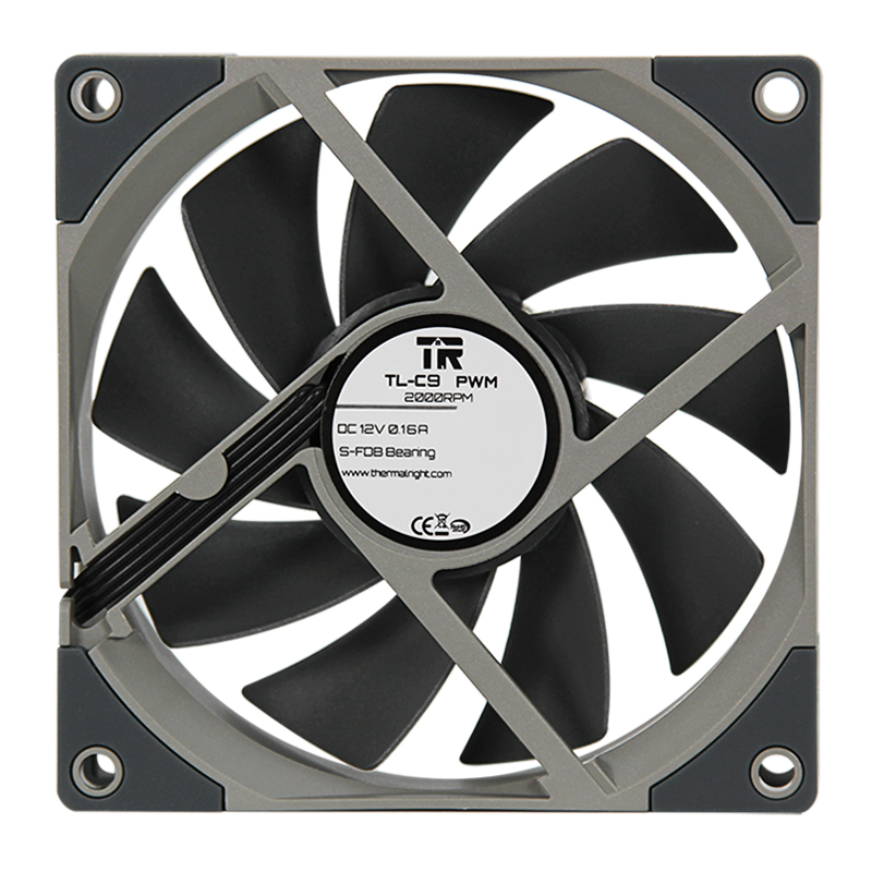 

Вентилятор Thermalright TL-C9, 90 мм, 2000rpm, 27.3 дБ, 4-pin, 1шт (TL-C9), TL-C9