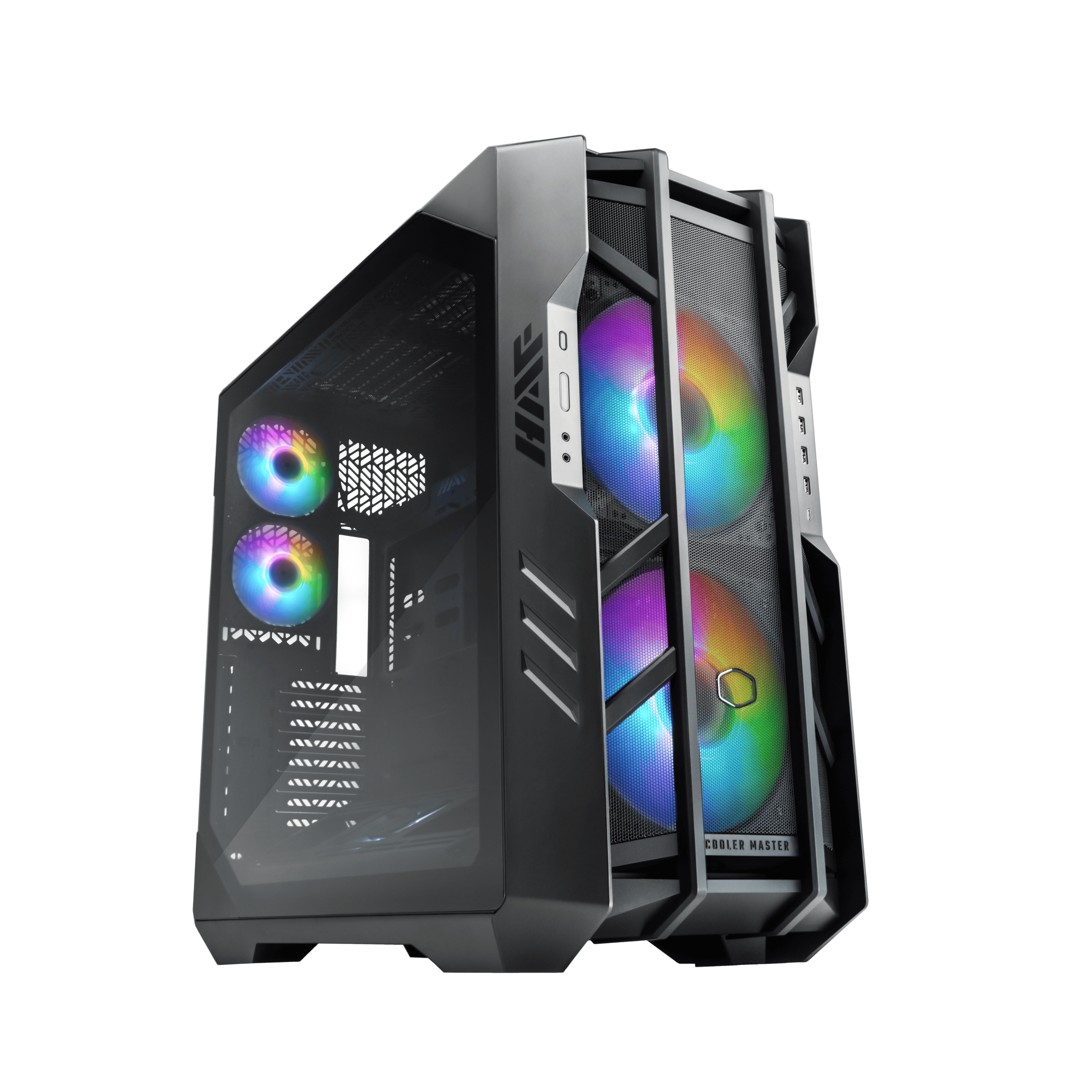 Корпус COOLERMASTER HAF 700, SSI-EEB, Full-Tower, 4xUSB 3.2, USB Type-C, RGB подсветка, серый, без БП (H700-IGNN-S00)