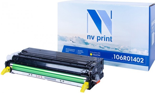 

Картридж лазерный NV Print NV-106R01402Y (106R01402), желтый, 5900 страниц, совместимый для Xerox Phaser 6280