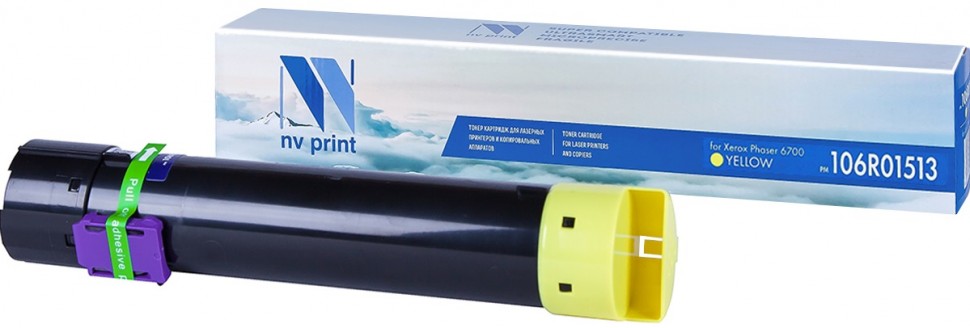 

Картридж лазерный NV Print NV-106R01513Y (106R01513), желтый, 5000 страниц, совместимый для Xerox Phaser 6700