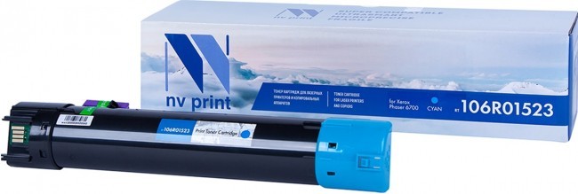

Картридж лазерный NV Print NV-106R01523C (106R01523), голубой, 12000 страниц, совместимый для Xerox Phaser 6700
