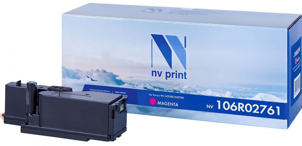 

Картридж лазерный NV Print NV-106R02761M (106R02761), пурпурный, 1000 страниц, совместимый для Xerox Phaser 6020/6022/WorkCentre 6025/6027