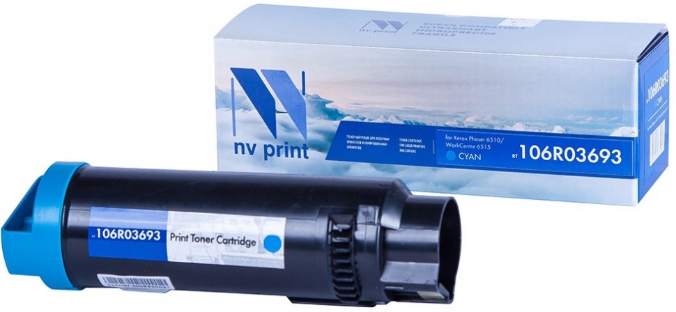 

Картридж лазерный NV Print NV-106R03693C (106R03693), голубой, 4300 страниц, совместимый для Xerox Phaser 6510/WorkCentre 6515