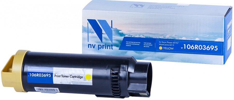 

Картридж лазерный NV Print NV-106R03695Y (106R03695), желтый, 4300 страниц, совместимый для Xerox Phaser 6510/WorkCentre 6515