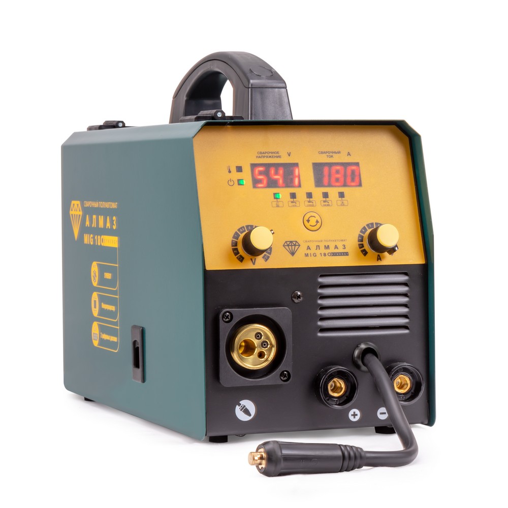 

Сварочный аппарат Foxweld MIG 180 SYNERGY, TIG, MIG/MAG, MMA, полуавтомат, MMA (30А-160А), 220 В-230 В (8656), MIG 180 SYNERGY