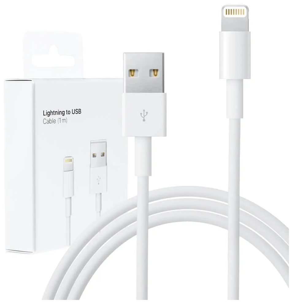 

Кабель USB-Lightning 8-pin, MFi, 2A 1 м, белый Apple MD818FE/A (MD818FE/A), MD818FE/A