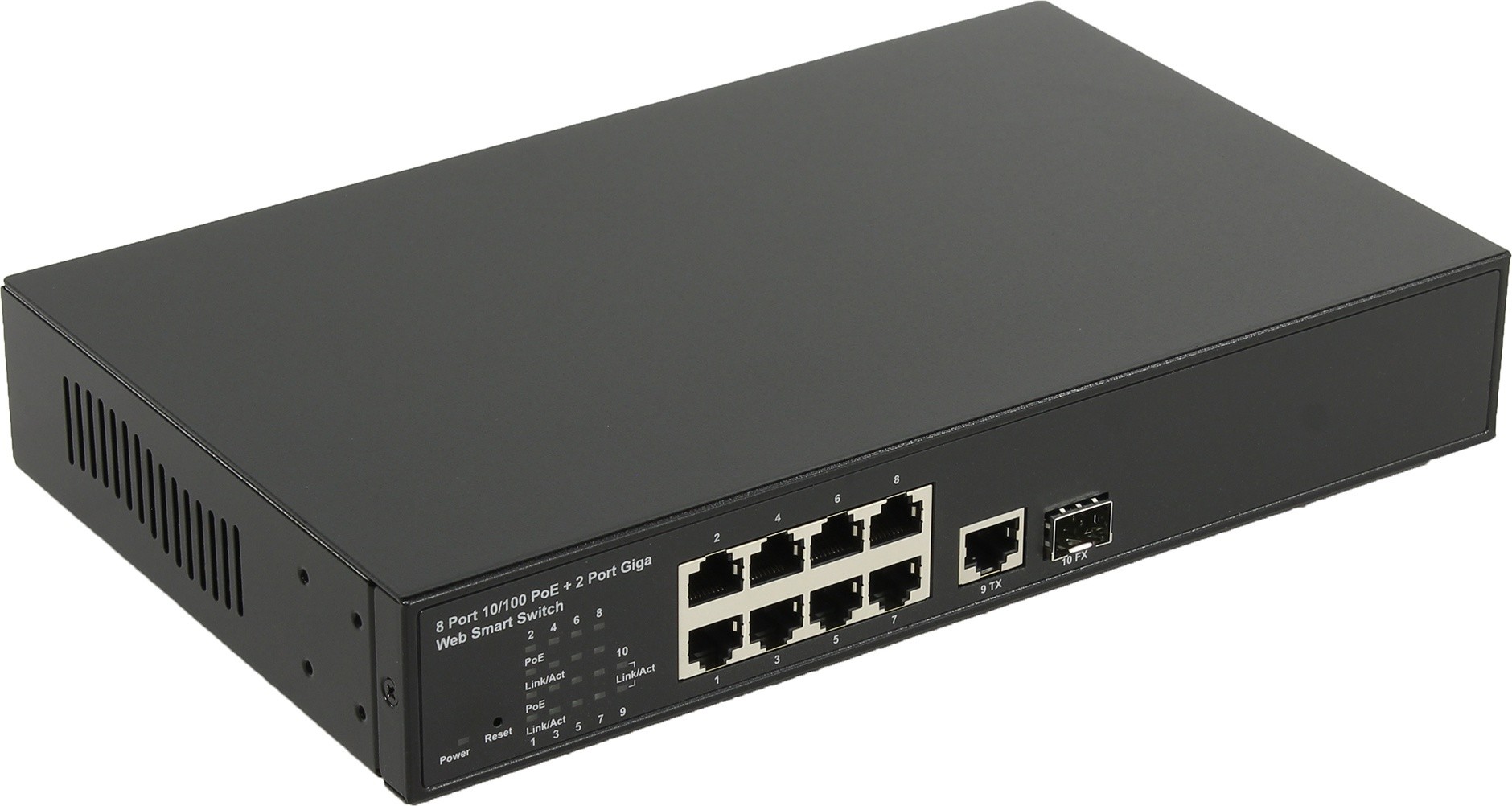 

Коммутатор Multico EW-P5881IW, управляемый, кол-во портов: 8x100 Мбит/с, кол-во SFP/uplink: combo RJ-45/SFP 2x1 Гбит/с, установка в стойку, PoE: 8x30Вт (макс. 120Вт), EW-P5881IW