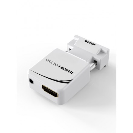 

Переходник (адаптер) VGA(15M)-HDMI(19F), белый KS-is (KS-427)