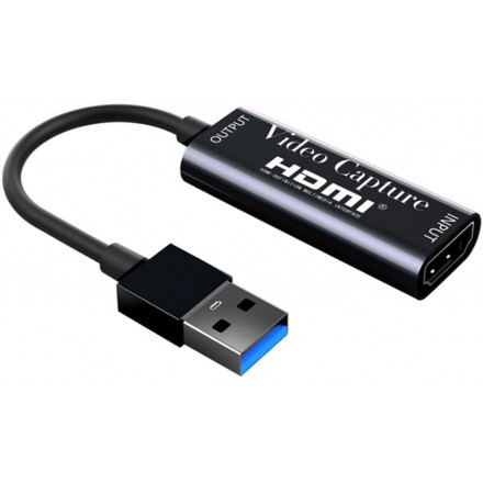 Конвертер KS-is, USB 3.0-HDMI (19F), черный (KS-477)