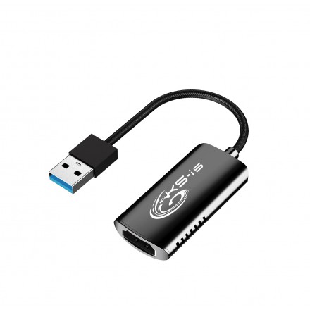 Конвертер KS-is USB 30-HDMI 19F черный KS-489 187500₽