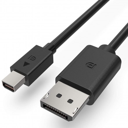 

Кабель-переходник (адаптер) Mini DisplayPort(20M)-DisplayPort(20M), 1.8 м, черный KS-is (KS-590)