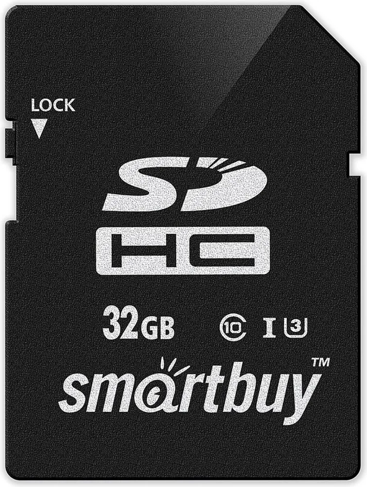 

Карта памяти 32Gb SDHC SmartBuy Class 10 UHS-I U3 V30 (SB32GBSDHCU3)