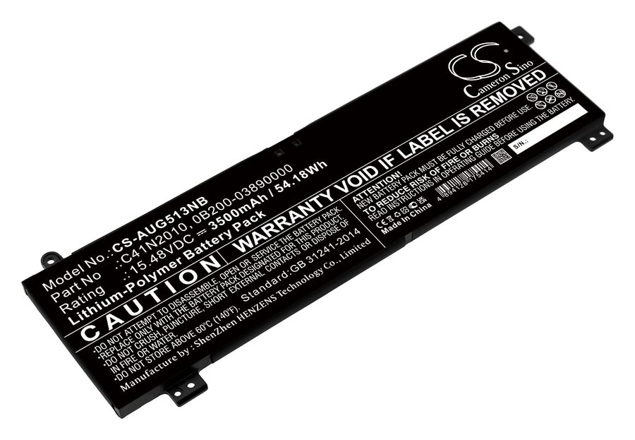 Аккумуляторная батарея CameronSino CS-AUG513NB для Asus, 15.5V, 3500mAh, 54.2 Wh, черный
