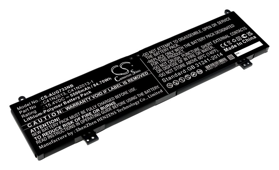 Аккумуляторная батарея CameronSino CS-AUG733NB для Asus, 15.4V, 5500mAh, 84.7 Wh, черный