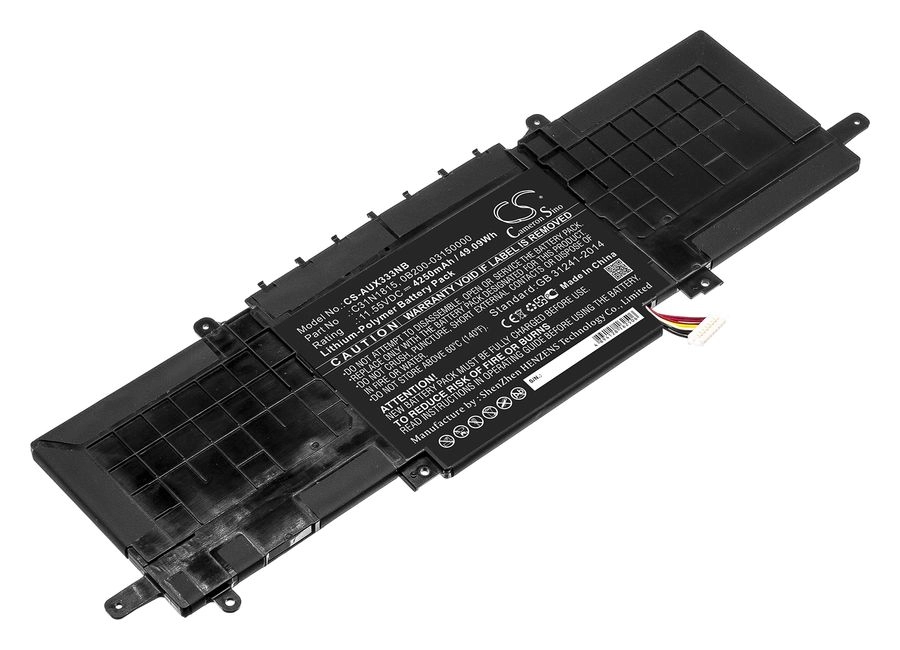 Аккумуляторная батарея CameronSino CS-AUX333NB для Asus, 11.6V, 4250mAh, 49.1 Wh, черный