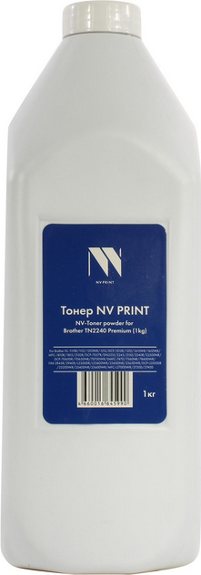 

Тонер NV Print Premium, бутыль 1 кг, черный, совместимый для Brother HL-1110R/1112/1210WR