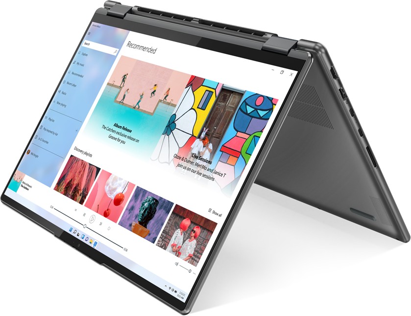 

Ноутбук Lenovo Yoga 7 16IAP7 16" IPS 2560x1600 Touch, Intel Core i7 1260P 2.1 ГГц, 16Gb RAM, 1Tb SSD, W11, серый (82QG003GRU), 16IAP7