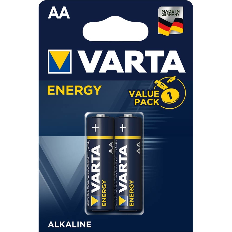 

Батарейка Varta Energy, AA (LR6), 1.5V, 2 шт. (04106229412)