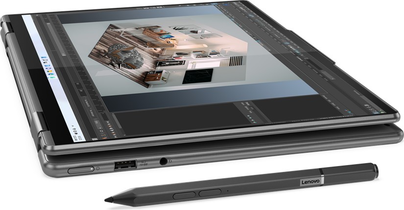 

Ноутбук Lenovo Yoga 7 14ARB7 14" OLED 2880x1800 Touch, AMD Ryzen 5 6600U 2.9 ГГц, 16Gb RAM, 512Gb SSD, W11, темно-серый (82QF004GRU), 14ARB7