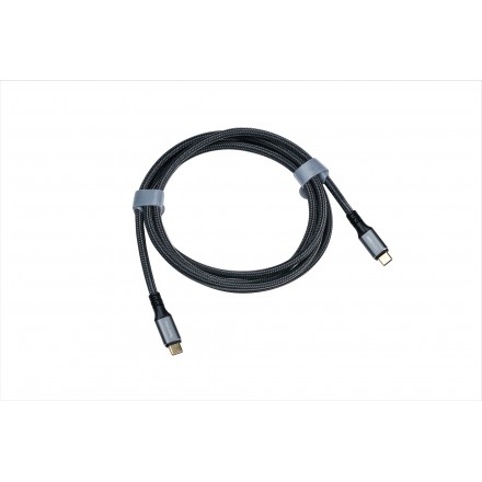 

Кабель USB Type-C-USB Type-C, экранированный, быстрая зарядка, 5A 2 м, черный KS-IS (KS-563B-2)