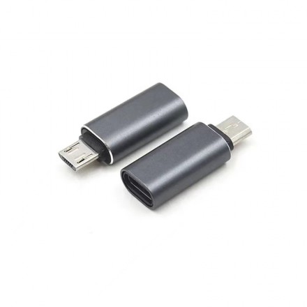 

Переходник (адаптер) Micro USB-USB Type-C, OTG, 3A, черный KS-IS (KS-764)