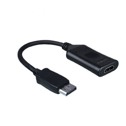 

Кабель-переходник (адаптер) DisplayPort(20M)-HDMI(19F) v1.4 4K, 20 см, черный KS-is (KS-749)