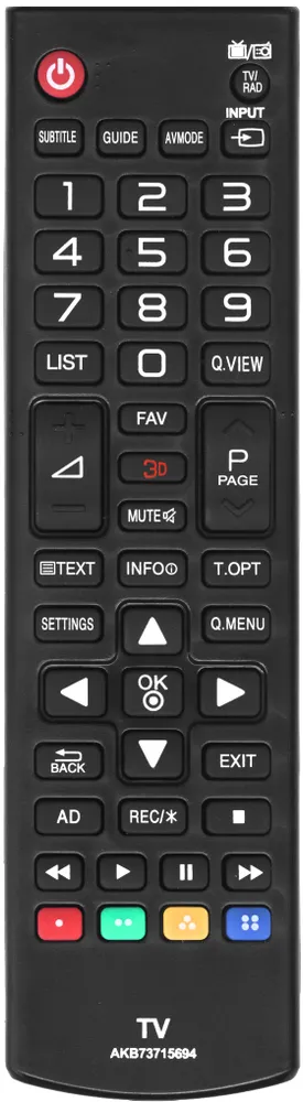 Пульт RPlus для LG 3D TV, черный