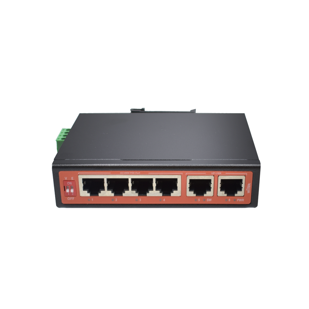 

Коммутатор Wi-Tek WI-PS206-I v2, кол-во портов: 4x100 Мбит/с, кол-во SFP/uplink: RJ-45 2x100 Мбит/с, на DIN-рейку, PoE:4x90Вт (макс. 180Вт) (WI-PS206-I v2), WI-PS206-I v2