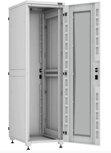 Шкаф телекоммуникационный напольный 42U 600x800 мм, металл, серый, разборный, TLK Lite II(TFI-R) (TFI-426080-MHMH-R-GY)