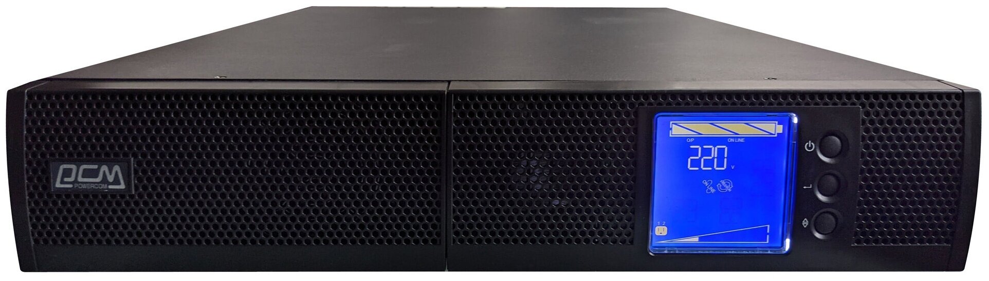 ИБП Powercom Sentinel SNT-2000, 2000 В·А, 2 кВт, IEC, розеток - 9, USB, черный (SNT-2000-L) (без аккумуляторов)