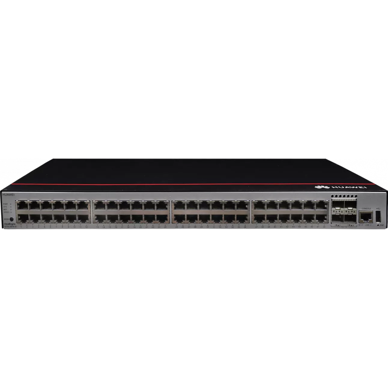 

Коммутатор Huawei S5735-L48P4X-A1, управляемый, кол-во портов: 48x1 Гбит/с, кол-во SFP/uplink: SFP+ 4x10 Гбит/с, установка в стойку, PoE: 48x30Вт (макс. 380Вт) (98011343), S5735-L48P4X-A1